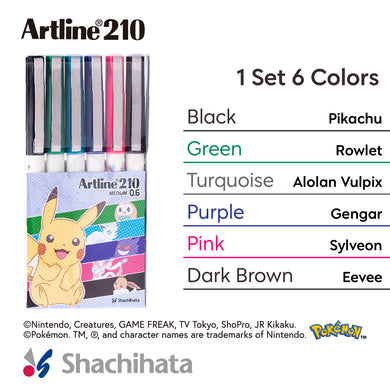 Pokémon x Artline EK-210N Writing Set 2