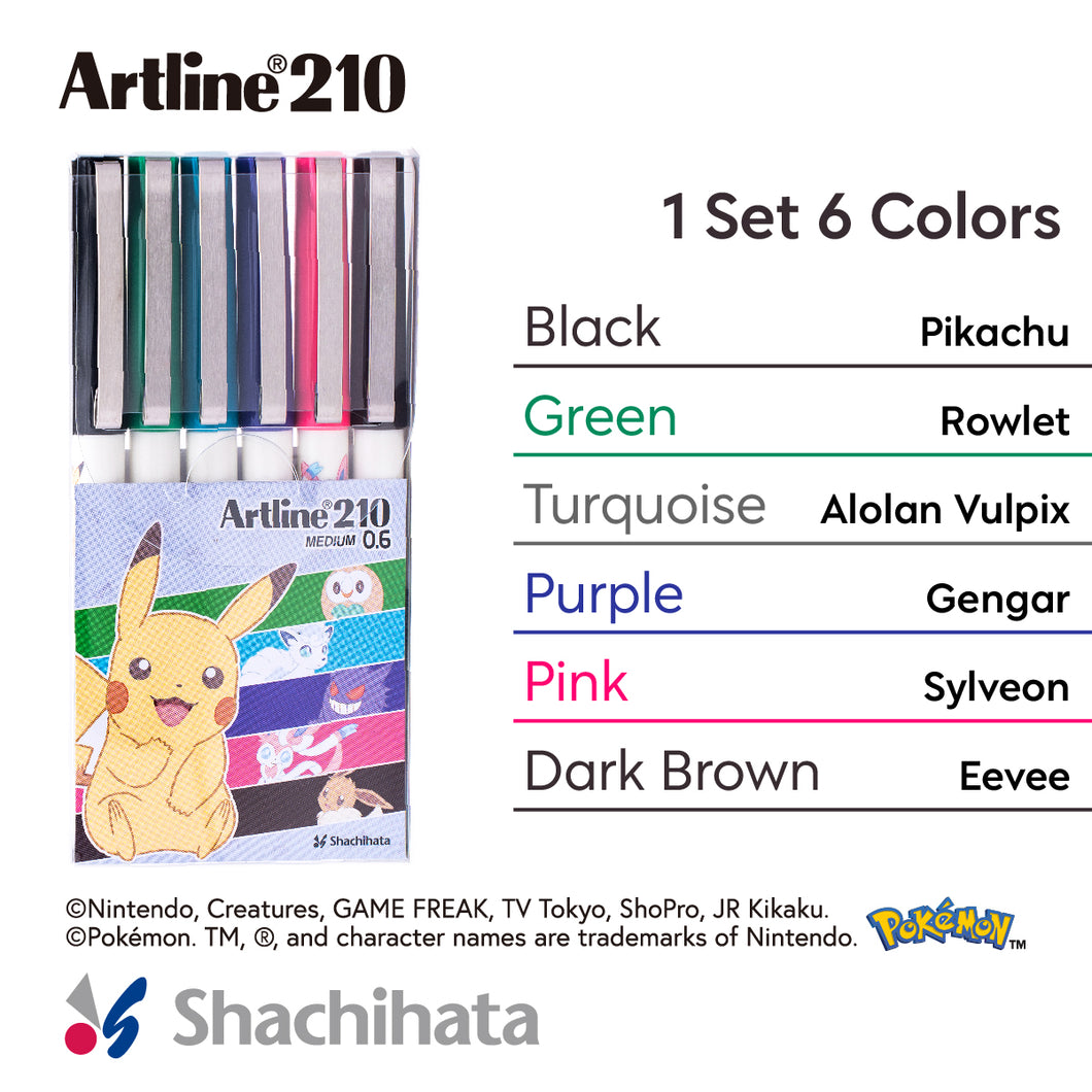 Pokémon x Artline EK-210N Writing Set 2