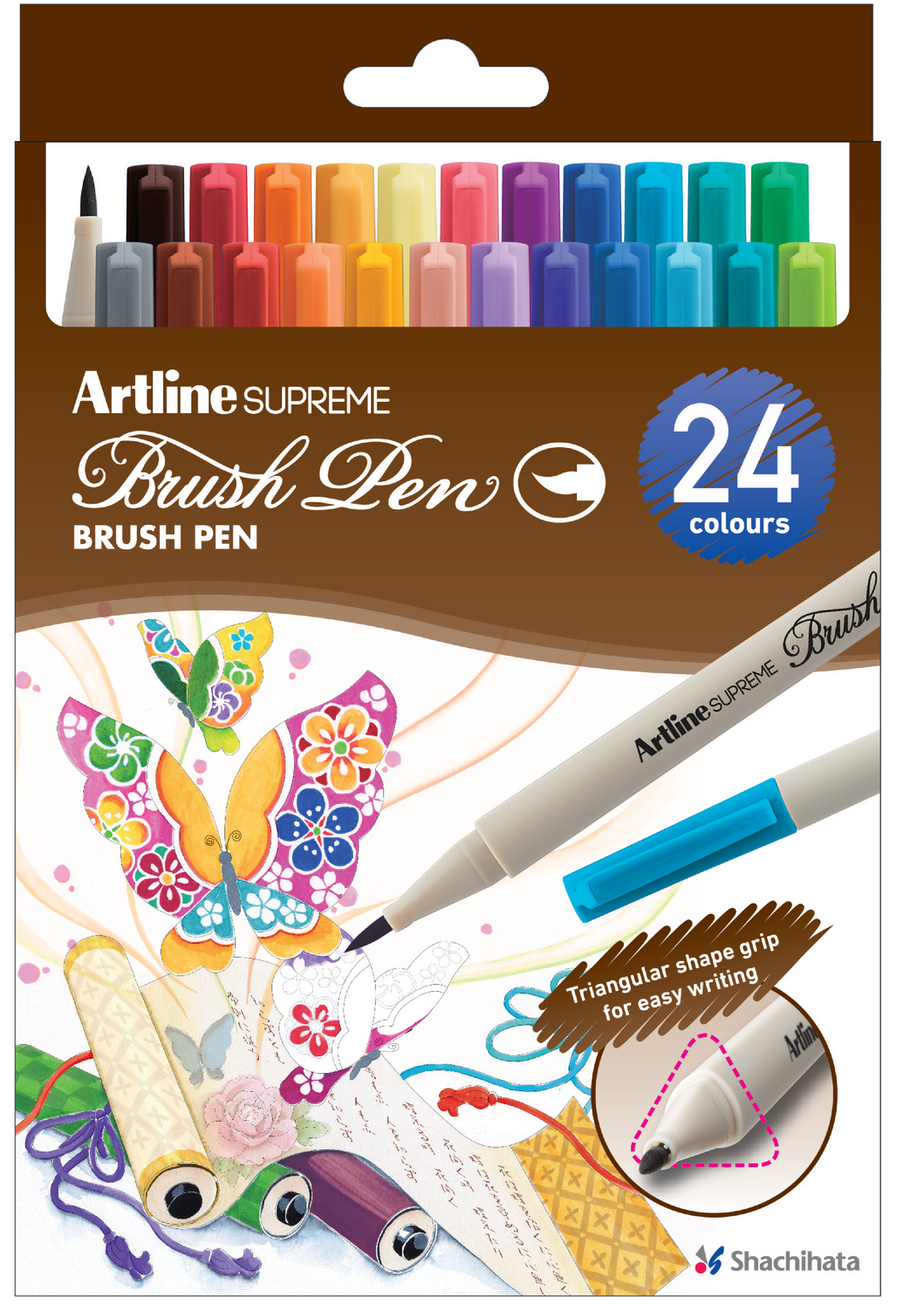 Artline SUPREME Brush Pen 24 Color Set