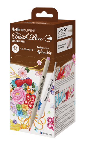 Artline SUPREME Brush Pen 49 色套裝