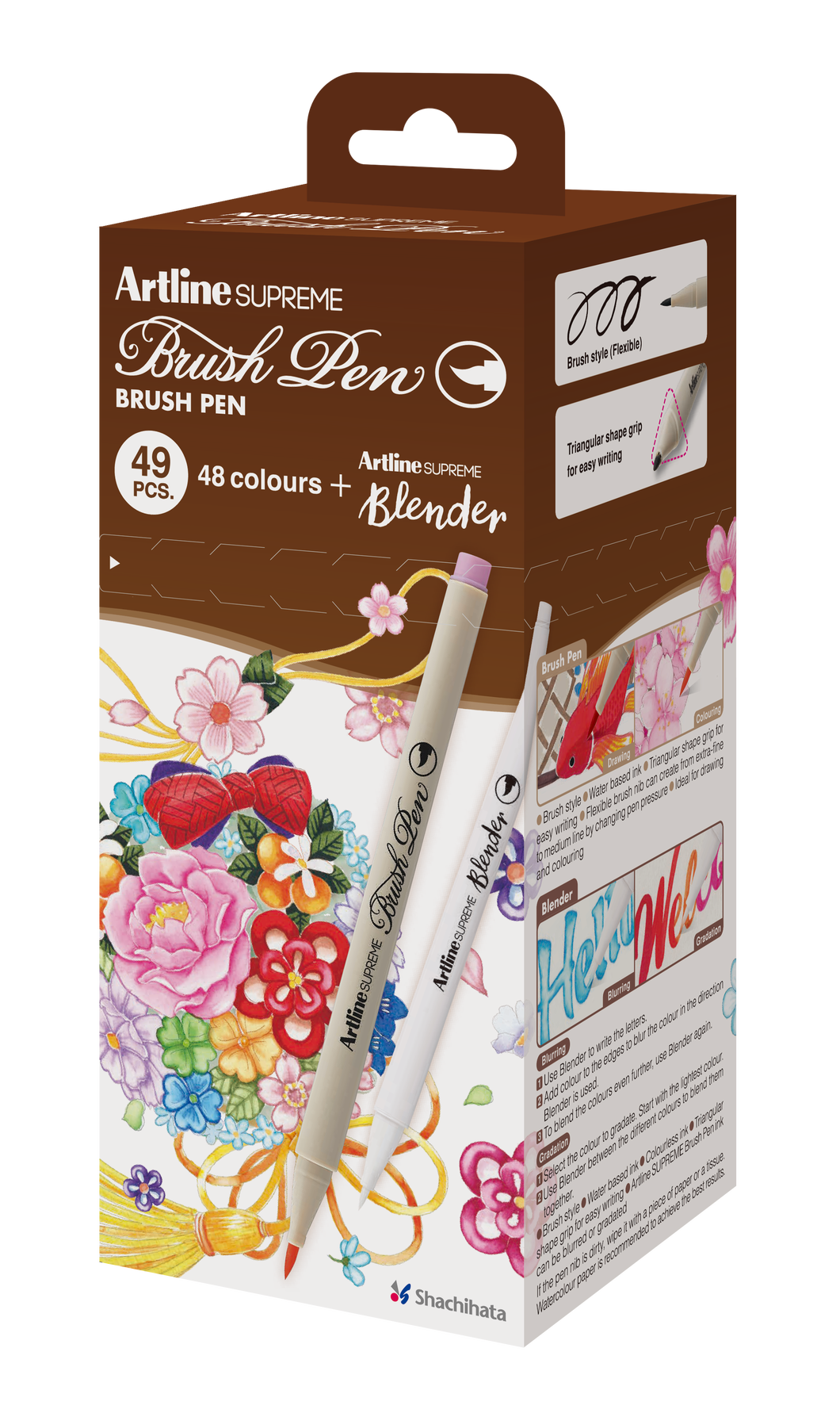 Artline SUPREME Brush Pen 49 Color Set