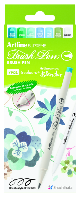 Artline SUPREME Brush Pen 6 Color Set 1