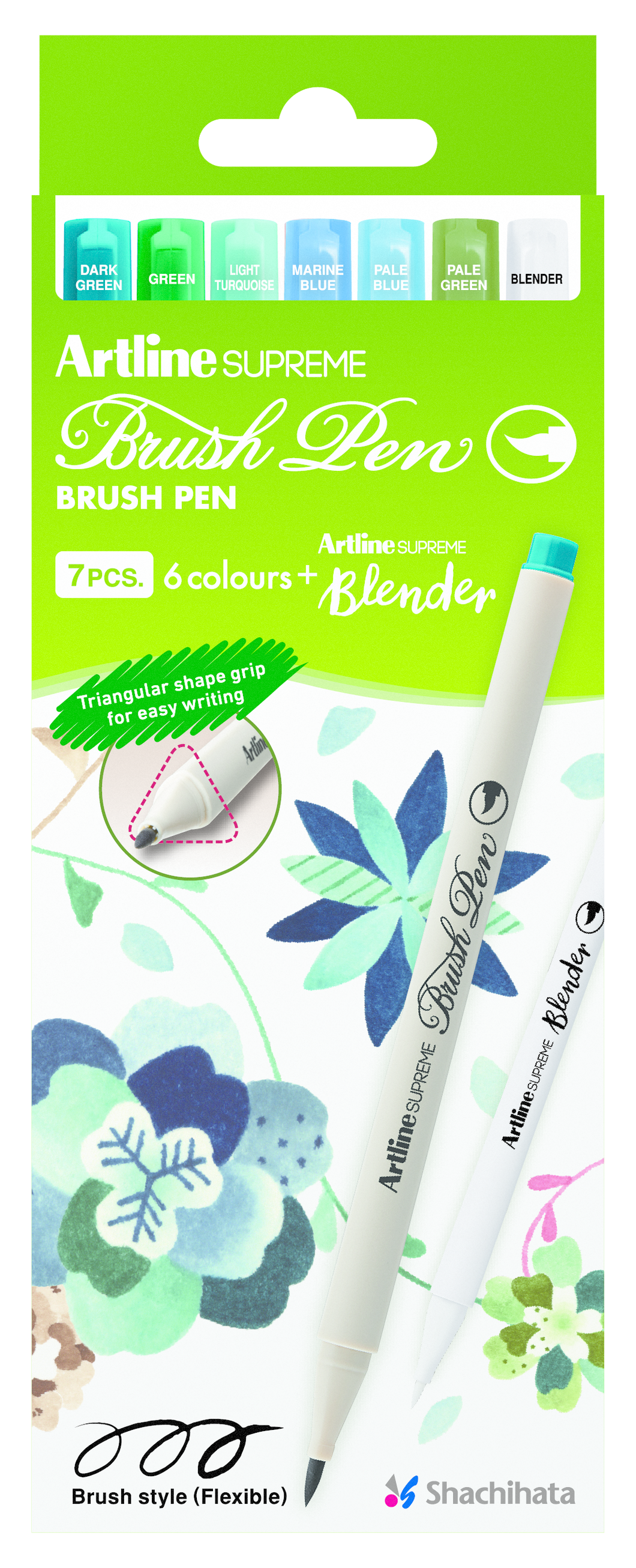 Artline SUPREME Brush Pen 6 Color Set 1