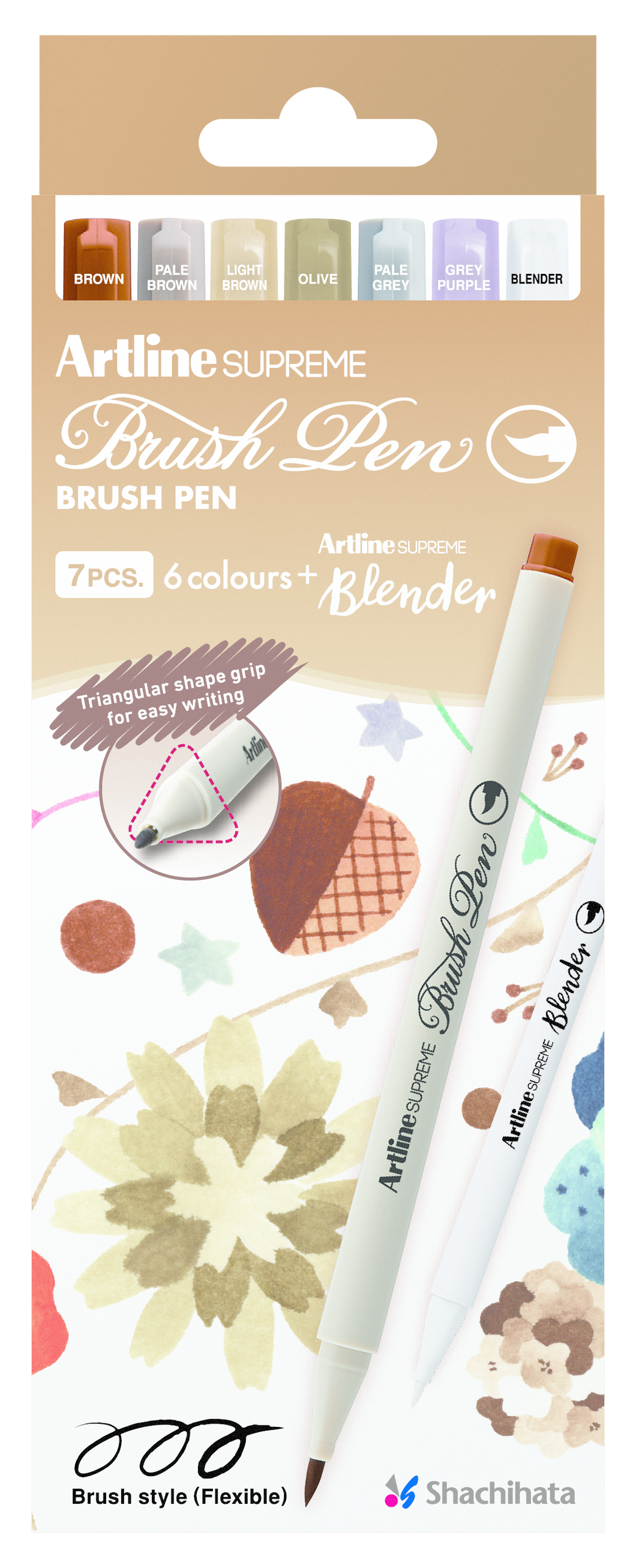 Artline SUPREME Brush Pen 6 Color Set 3