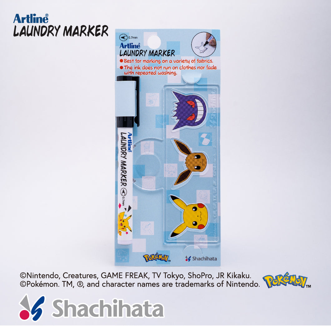 Pokémon x Artline EK-750 Cloth & Laundry Marker