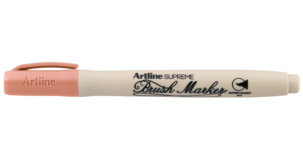 Artline SUPREME Brush Marker — Apricot