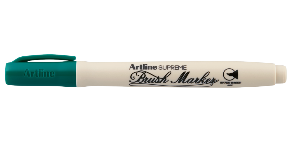 Artline SUPREME Brush Marker — Dark Green