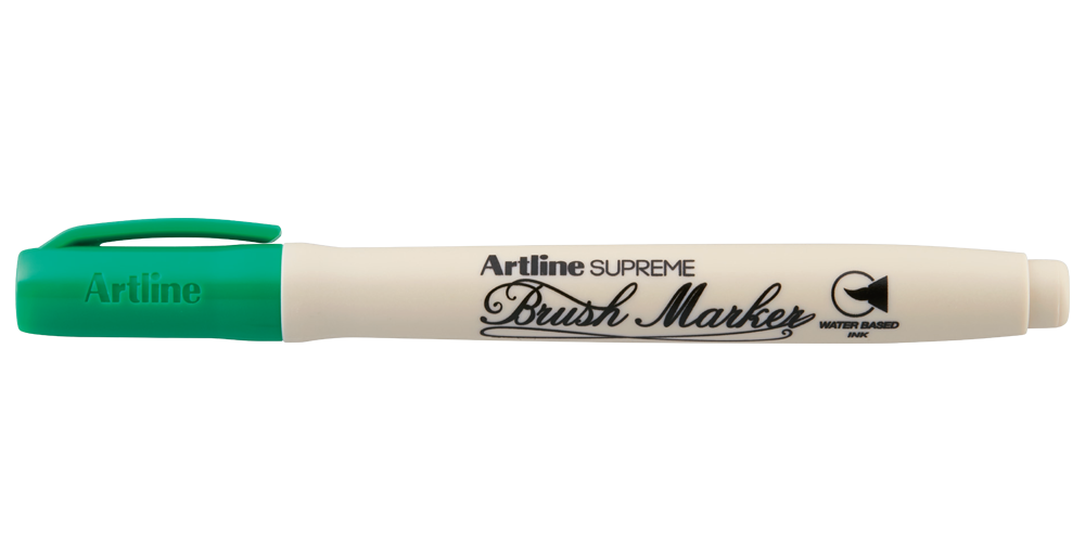 Artline SUPREME Brush Marker — Green