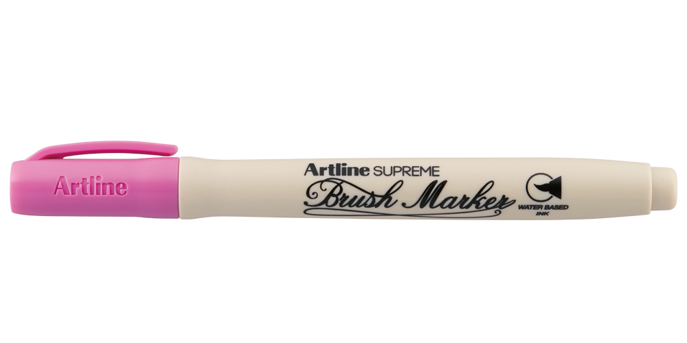 Artline SUPREME Brush Marker — Pink