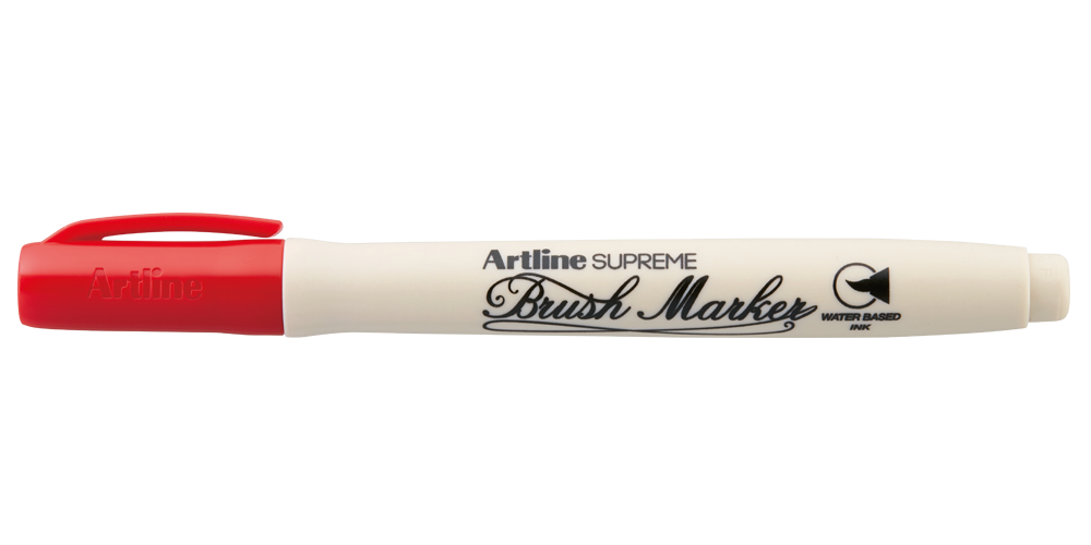 Artline SUPREME Brush Marker — Red