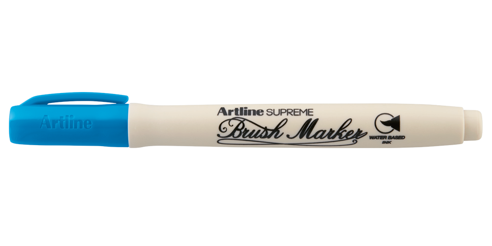 Artline SUPREME Brush Marker — Sky Blue
