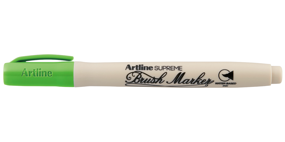 Artline SUPREME Brush Marker — Yellow Green