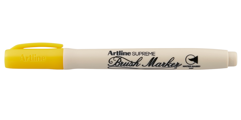 Artline SUPREME Brush Marker — Yellow